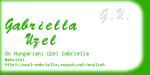 gabriella uzel business card